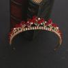 Red Rose Bridal Crown Headband for Wedding or Birthday