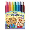 JIGU Chemical Transparent Colored Pencils Set – 12 Vibrant Colors, Smooth Coloring Art Supplies