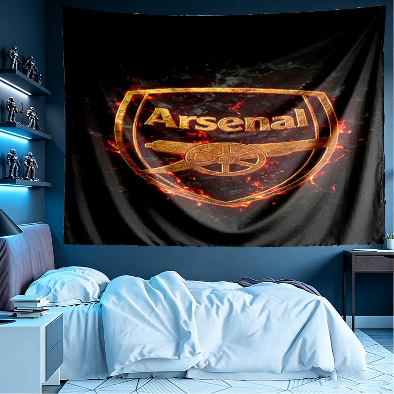 Arsenal F.C Print Tapestry, Lightweight Wall Hanging, for Bedroom, Dorm, Living Room, Home Art Decor - Birthday Christmas Gift for Friends