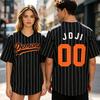 Joji Dämonen 00 Baseballtrikot Knopfleiste Kurzarm Sommerhemd Locker Lässig Unisex Streetwear Hop Hop Design Grafik Merchandise
