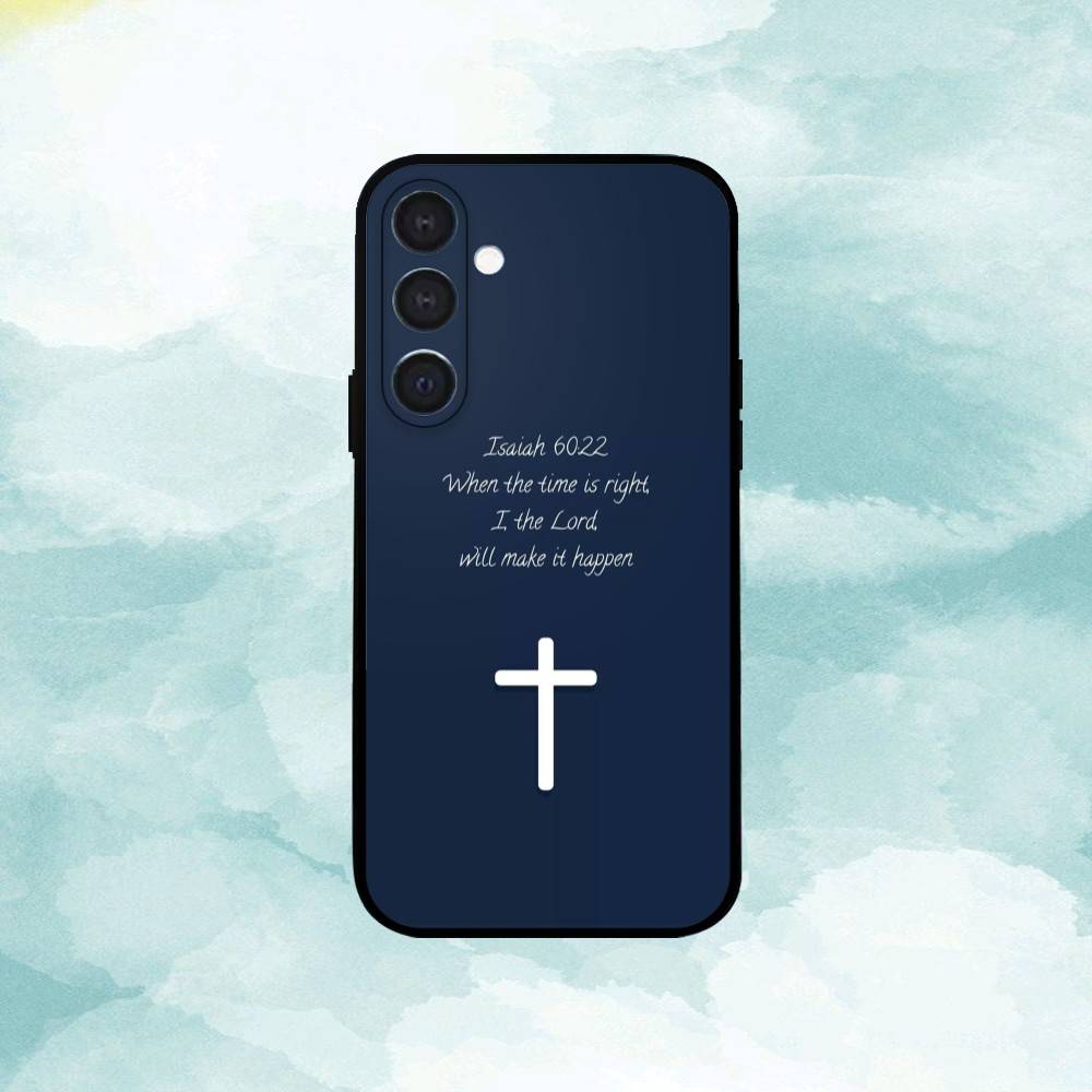 J-Jesus B-Bible Verse Phone Case For Samsung  A73,72,71,A52,51,40,41,A22,A32,31,A13, Soft Black Shell