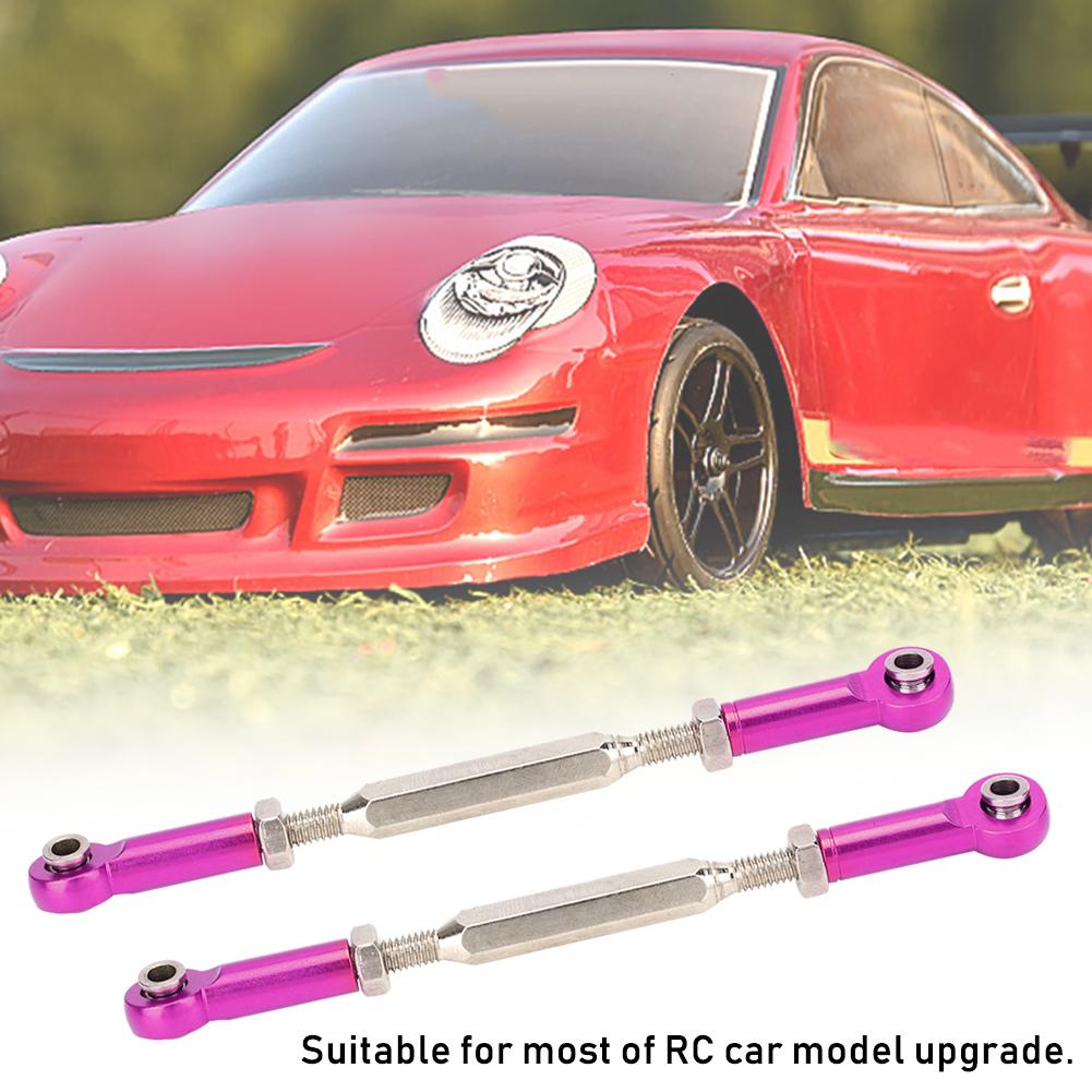 6Pcs 88mm Aluminum Alloy Push RodsTurnbuckle Rod Linkage Accessories for RC Car