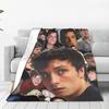 Josh Hutcherson Collage Blanket Super Soft Flannel Sofa Throw Blanket for Couch Bedding Travel Throws Bedspread Quilt