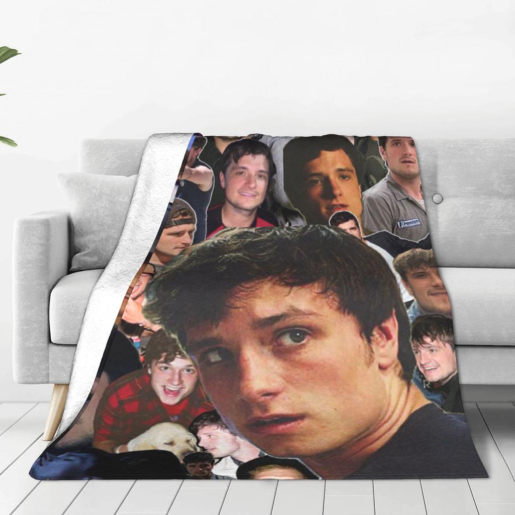 Josh Hutcherson Collage Blanket Super Soft Flannel Sofa Throw Blanket for Couch Bedding Travel Throws Bedspread Quilt