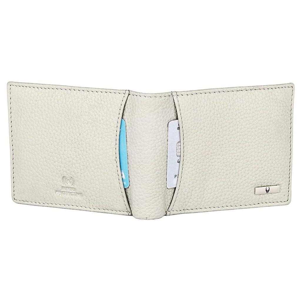 WildHorn Gift Hamper for Men I Leather Wallet, Keychain & Pen Combo Gift Set I Gift for Friend, Boyfriend,Husband,Father, Son Etc (Beige M)