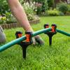 2Pcs Roller Wheel Garden Hose Guide Stake Ground Spike Lawn Hose Holder Water Pipe Guide  Flower Bed