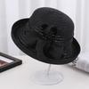 Flower Curled Edge Basin Hat Women Summer Face Cover Sun Protection Fashionable Elegant Sun Hat Casual Bucket Hat Casual Versatile