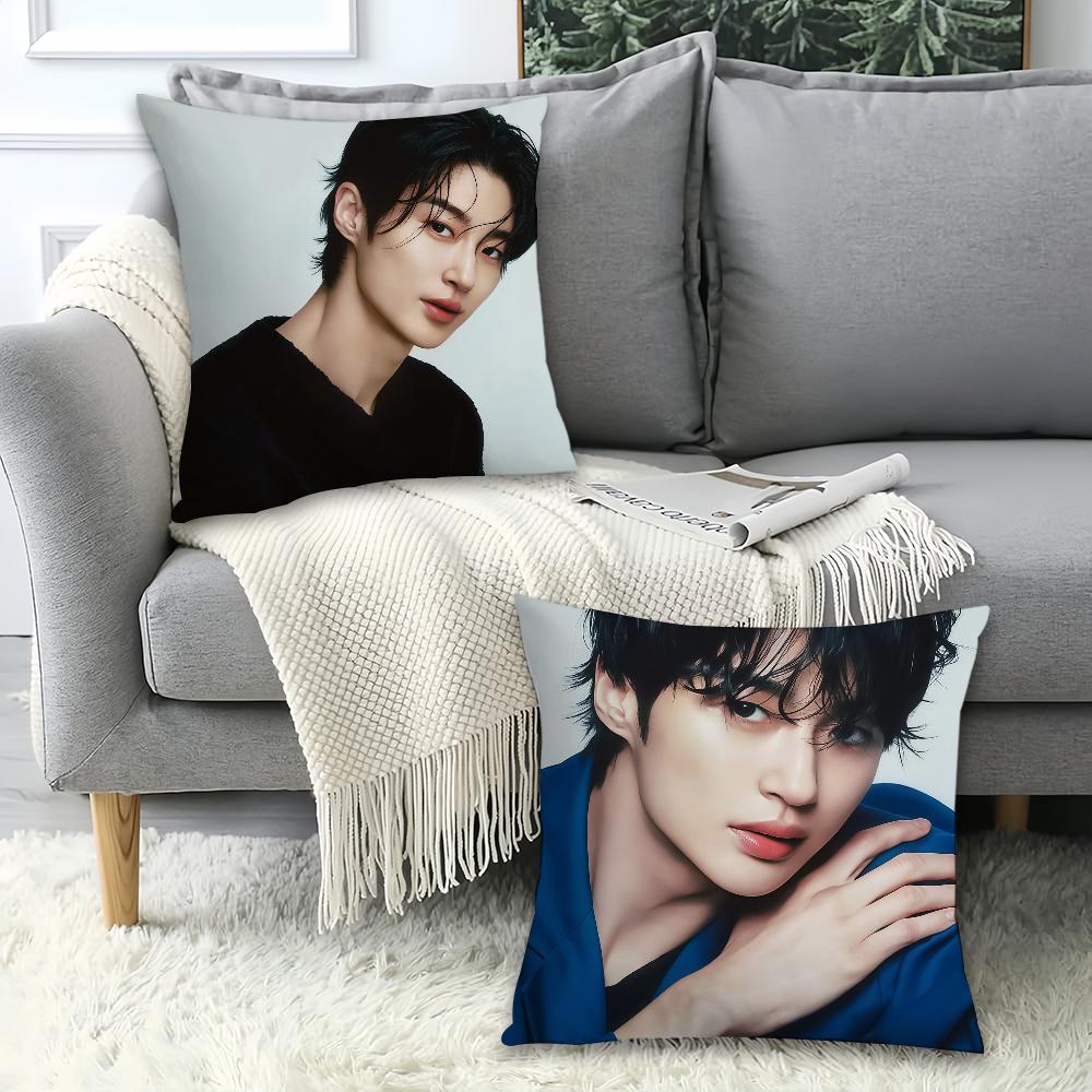 Koreanisches Modell B-Byeon W-Wooseok Kissenbezug Büro Kissen Geeignet für Sofa Auto Schlafzimmer Dekorative Kissenhülle