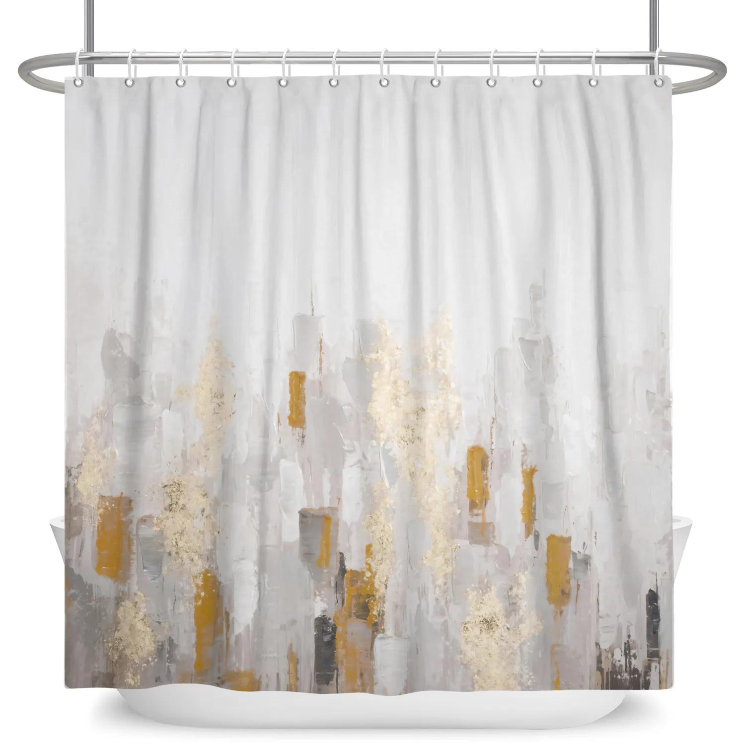 

Abstract Rustic Wood Pattern Shower Curtains Home Bathroom Decoration Waterproof Bath Curtain Bathtub Hanging Privacy Partition W60H190(CM)-1 Pcs