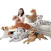 30-120CM Reuzenformaat Tijger Collie Hond Pluche Speelgoed Levensecht Bosdier Pluche Kussen Meisjes Jongens Leuk Verjaardagscadeau