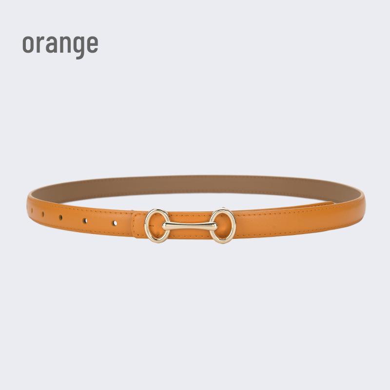 Damen Einfacher Echtleder Mode Gürtel - Vielseitig für Jeans, Hosen und Kleider