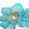 Mode Bestickter Pailletten-Aufnäher Netz-Applikation DIY 3D-Blumen-Aufnäher Stoff Spitzenbesatz Strassstein-Aufnäher Kleidung Dekoration