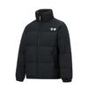 Li Ning Hot Pot Donsjack Serie Letter Rits Opstaande Kraag Comfortabel Ademend Casual Donsjack Unisex Bovenkleding Zwart AYMT293-4
