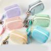 Square Mesh Cosmetic Bag Mini Coin Purse Portable Square Cosmetic Storage Bag With Zipper Multi-purpose Sundries Bag