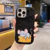 Phone Case: 2D Flat, Suitable for iPhone 18 17 16 15 14 13 Pro Protective Case, Gray Little Mouse, Perfect Christmas and Halloween Holiday Gift