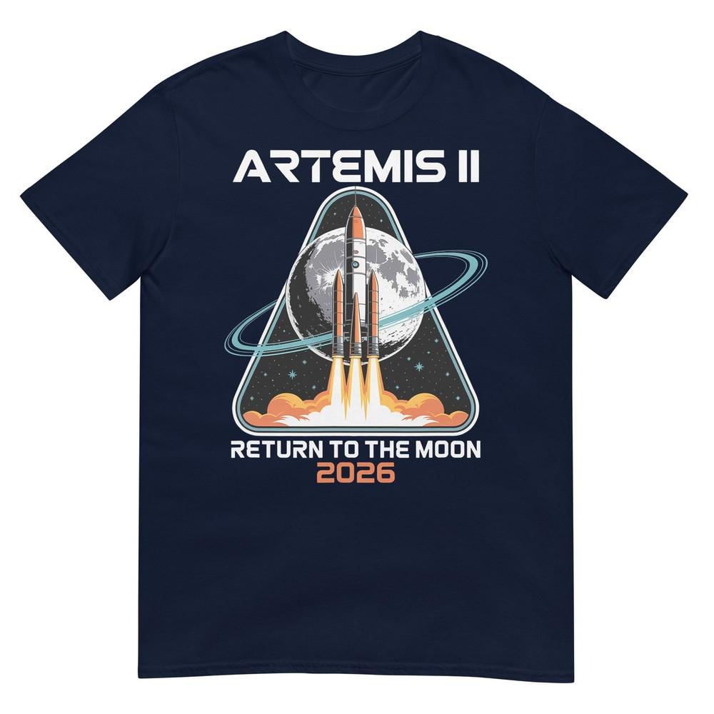 Artemis Ii To The Moon Rocket Launch Space Exploration TShirt S