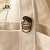 Animal Lapel Pin Cartoon Coffee Cup Cat Brooch, Kitten Enamle Pin, Brooch Theme Alloy Badge, Clothing Accessories for Lovers