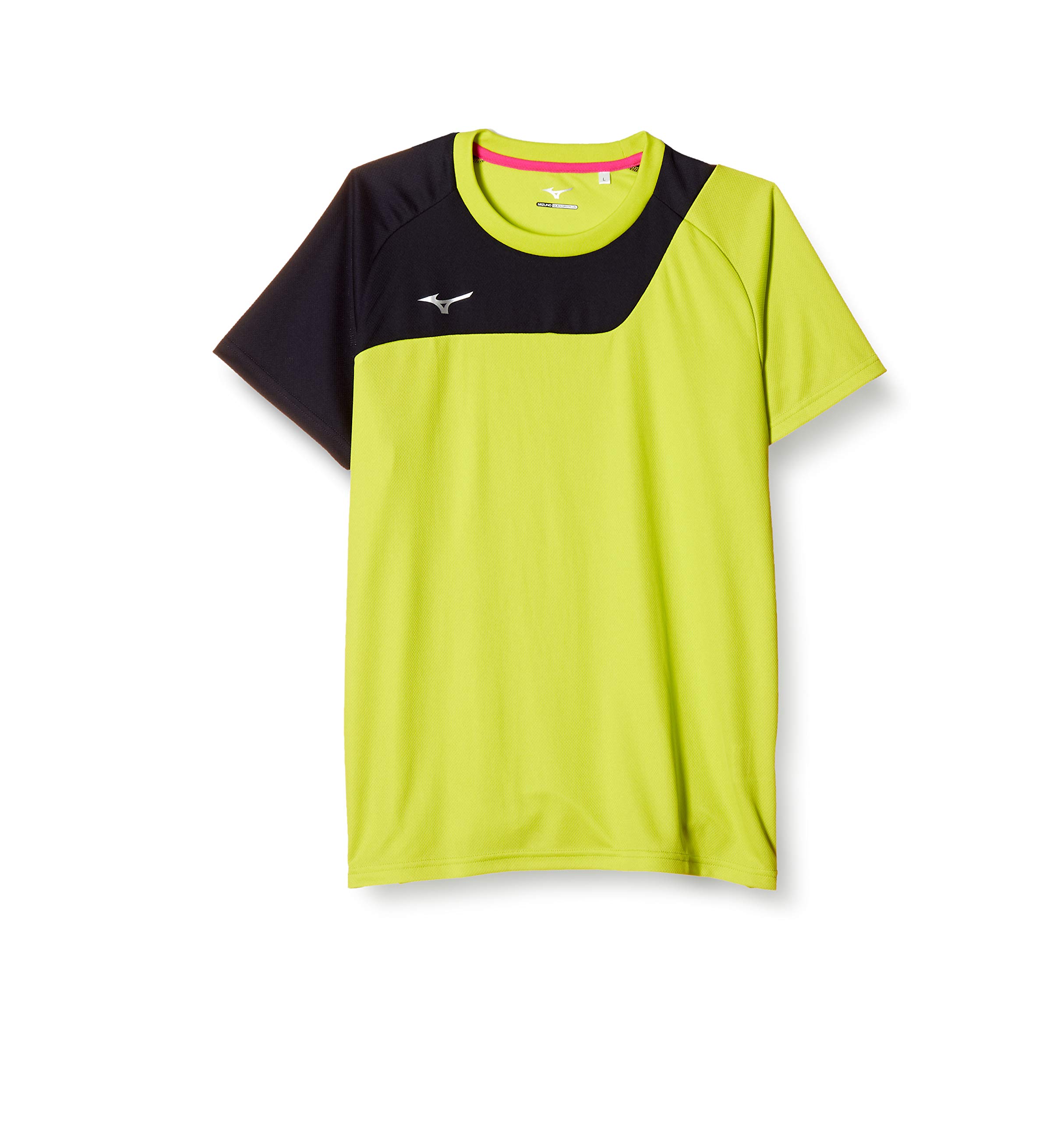 

Mizuno Training Short Sleeve Lime Green x Deep Size S Japan Size Small to Japanese Size Wear, T-Shirt, Standard, Moisture-Wicking, Quick-Drying, Navy,