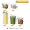 Contenitori Ermetici per Alimenti da 10 Pezzi Senza BPA con Coperchi - Organizer Multi-Formato per Dispensa per Alimenti Secchi/Snack/Frutta