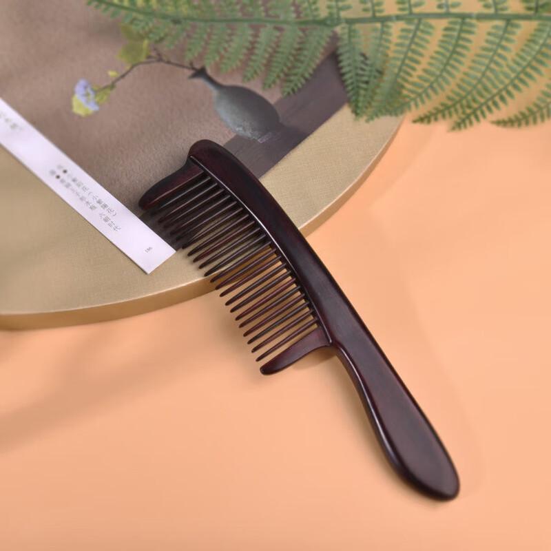 Tan Mujiang Inlaid Walnut Wood Comb Gift Set