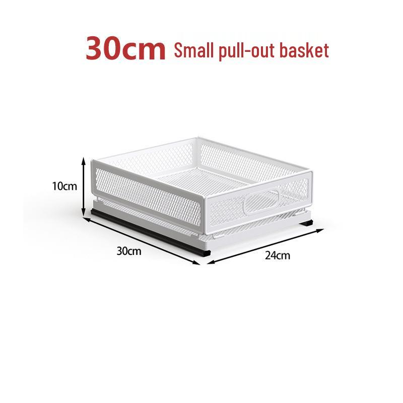 Multi-layer Pull-out Kitchen Storage Rack for Snacks, Seasoning Bottles, and Jars