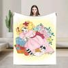 Candy Candy Manga Blanket Soft Quality Bedding Throw for Spring Home Decor Students Novelty Bedspread