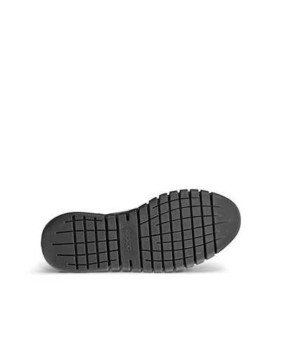 ECCO GRUUV STUDIO M Herren Echtleder Derby Schuhe, Schwarz/Schwarz, Größen 26.5cm-27.0cm, 3E