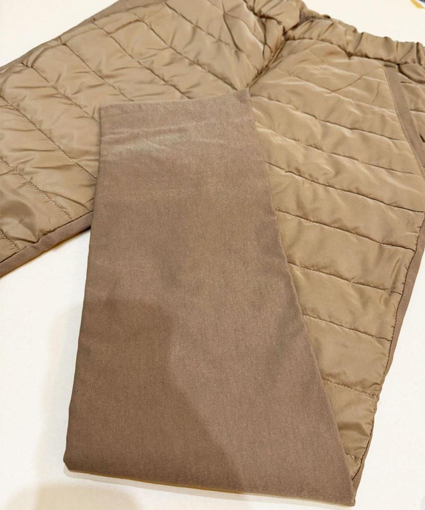 Milliandeni Gepolsterte Warme Damenhose Größe M, Stretch, Off-White,