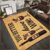 Party Theme Alcohol Pattern Area Rug Non-Slip Carpet Mat for Living Room Home Decoration with Quote Rugs for Bedroom Carpet