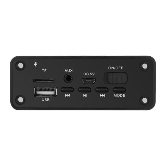 Bluetooth-совместимый автомобильный громкоговоритель 5,0, FM-радио, MP3-плеер, декодер, модуль платы