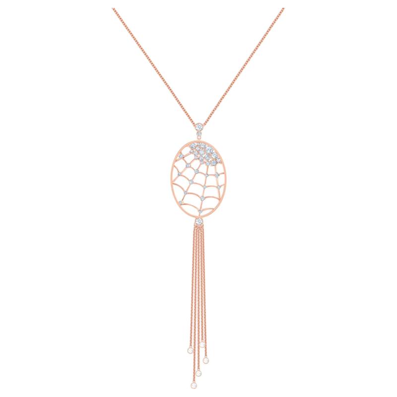Swarovski Precisely Personalized Design Crystal Necklace Women s Gold 5499887 золотой