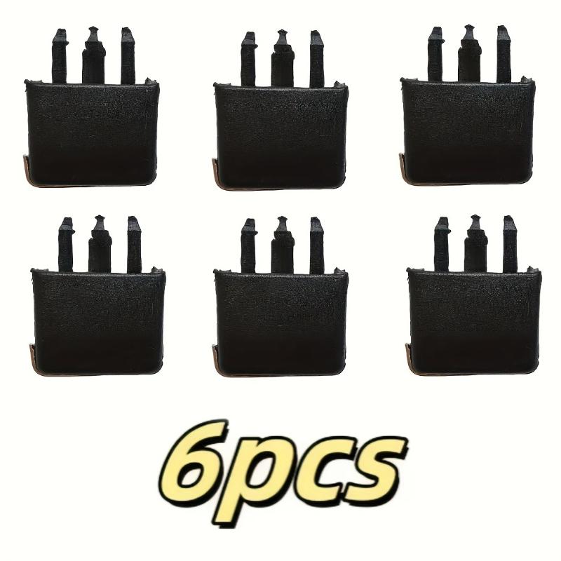 

6 шт. Подходит для старого Sagitar Corolla дефлектор воздуховода, переключатель порта кондиционирования воздуха, блестящий зажим для карточек, автомобильные аксессуары чёрный