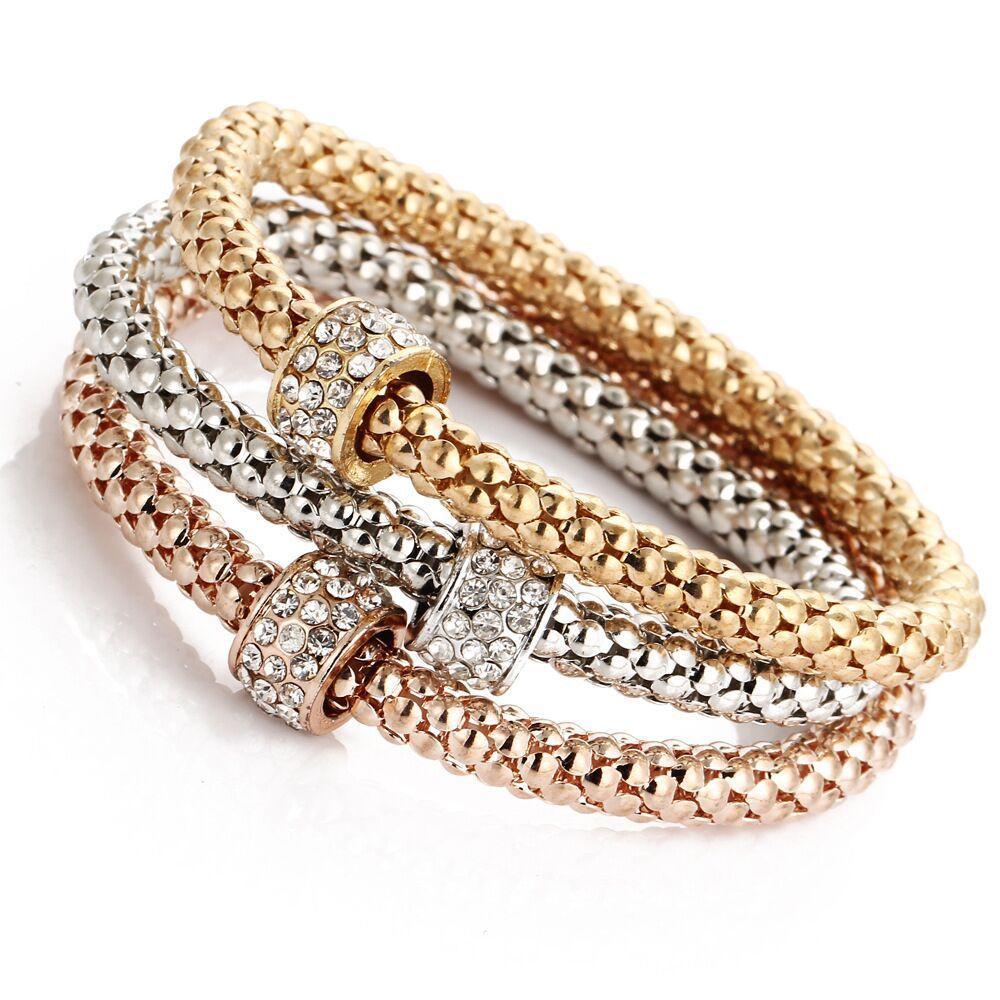3Colors/Lot Tree Of Life Elastic Bracelet Set For Women Crystal Owl Key Lock Music Note Butterfly Heart Charm Bangle Jewelry