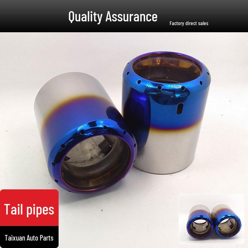 Mazda Ruiyi CX-5 Direct-Plug Stainless Steel Muffler Tailpipe - Titanium Blue