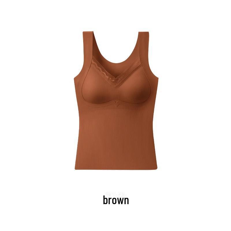 Women's Warm Down Vest with Padded Chest, Winter Sports Bra-Free, Inner Wear, Beautiful Back, Sanded.