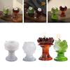 Lotus Mirror Candle Holder Resin Molds Tray Silicone Molds for Resin Epoxy Casting Mold for DIY Candlestick Jewelry