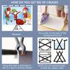 Playful Christmas Elves Tapestry, Cartoon Cutout Board with Elves, Gifts and Winter Forest, Fun Kids' Party Wall Art