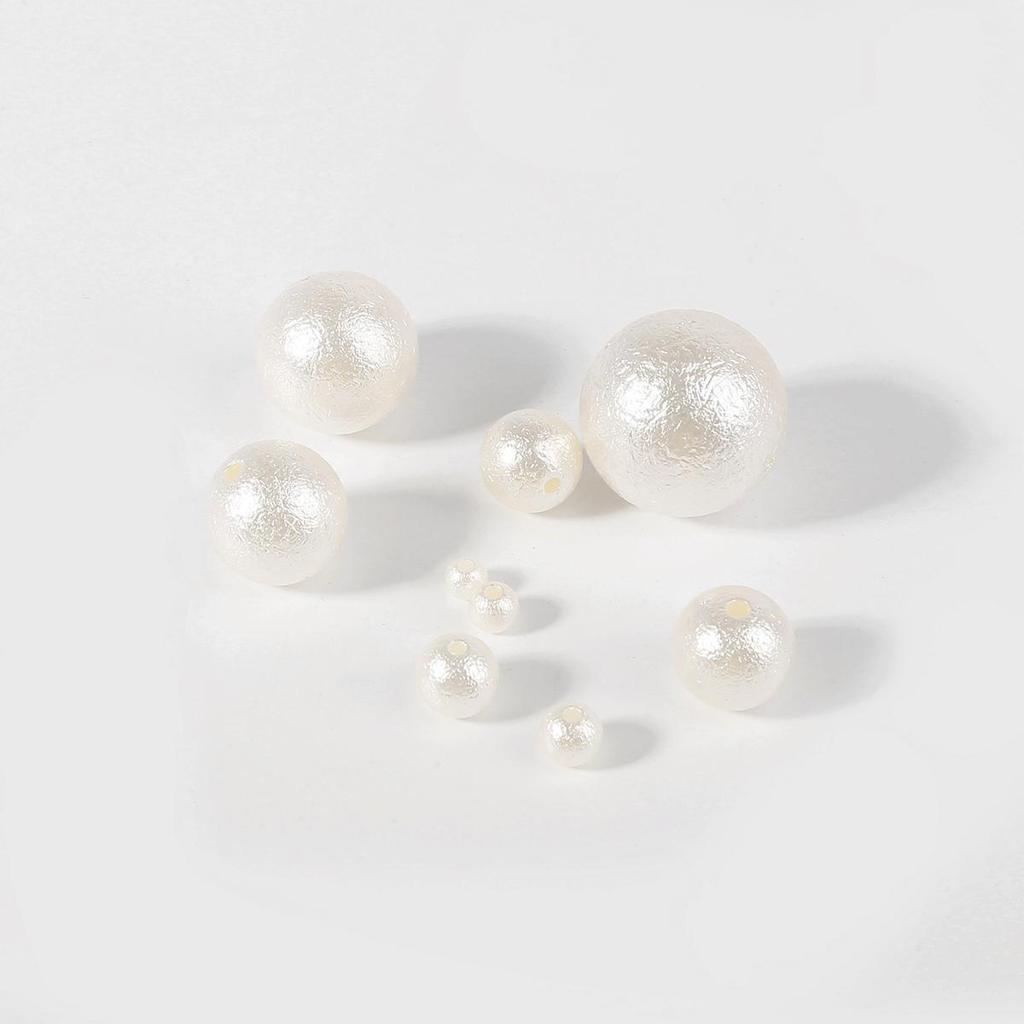 10-500Pcs ABS Wrinkled Pearl Beads for DIY Jewelry Craft Making Home Decoration Art Faux Pearls for Vase Fillers