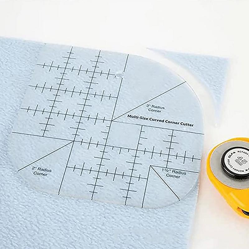 Curved Corner Cutter Ruler ewing Quilt Ruler Sewing Patchwork Ruler Sewing Template Patchwork Tools Handmade DIY Supplies