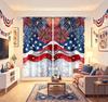 Digital Printed Curtains, Independence Day Fireworks Celebration, Rod Pocket Window Drapes for Living Room Bedroom Decor
