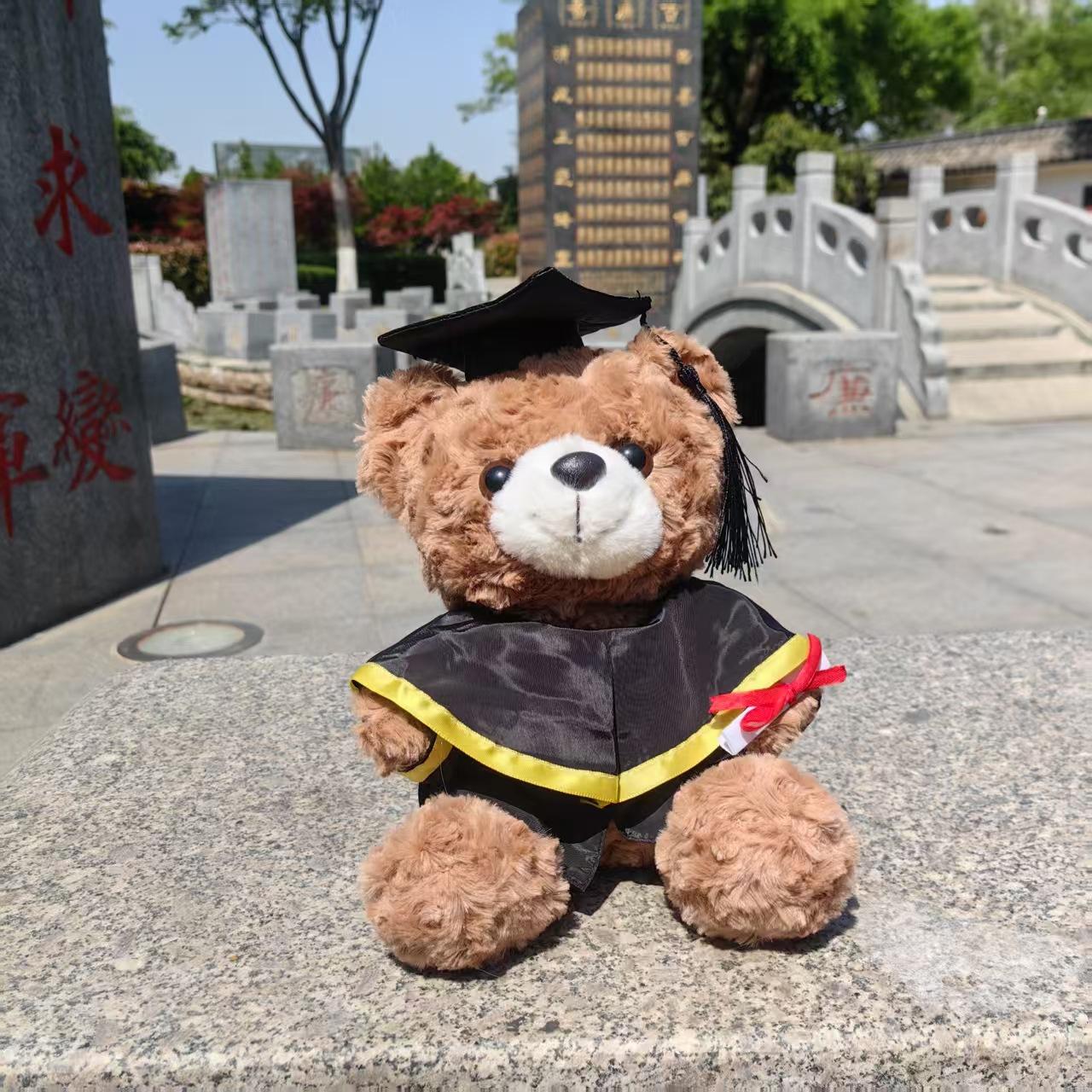 

Toy Graduation Dr. Bear Doll Graduation Bear School Commemorative Gift 25cm