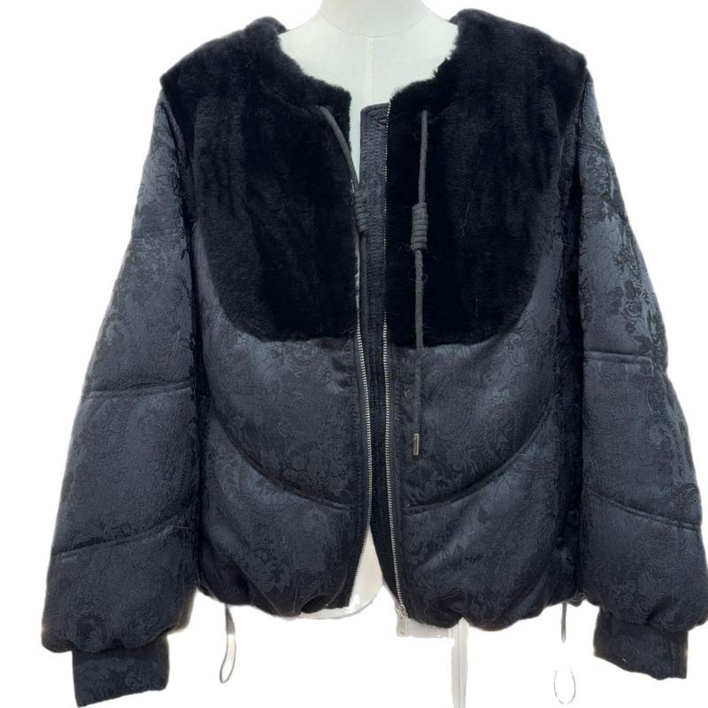 End~ Down Jacket Merino Wool Real Hair Jacket