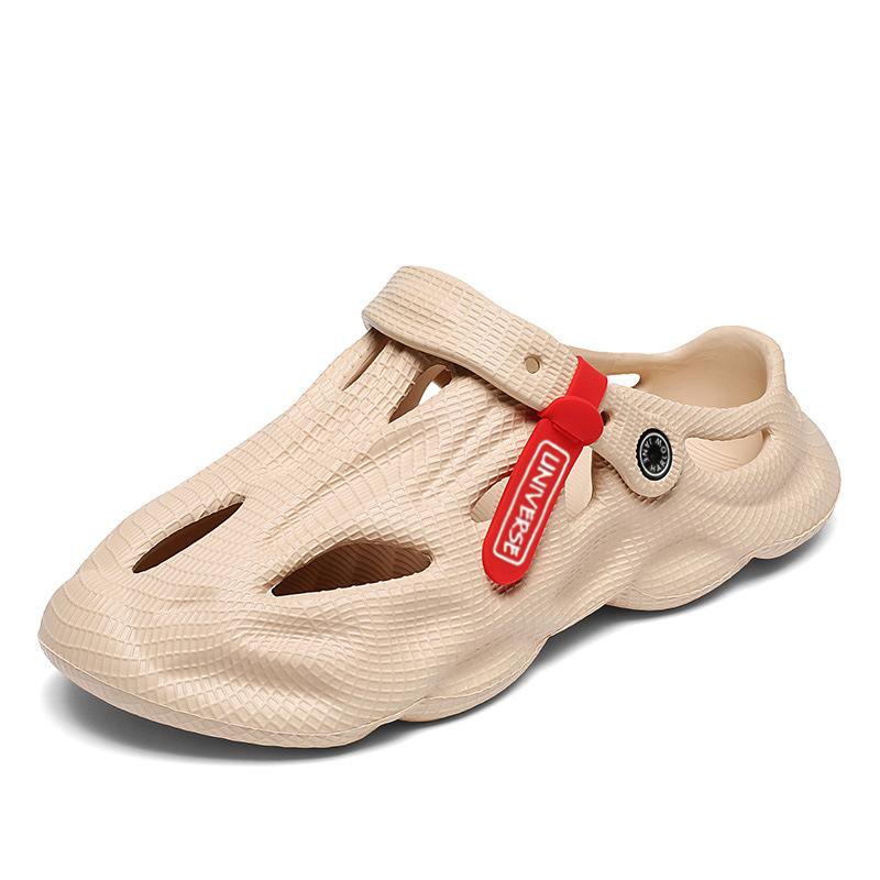 Men s Cutout Clogs Breathable Casual Comfortable Footwear 44 хаки
