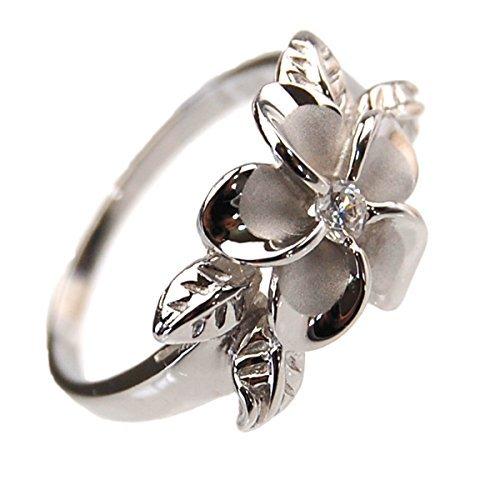 

Гавайское ювелирное кольцо Plumeria Leaf [BreezyIsland] & (US5-JP9)