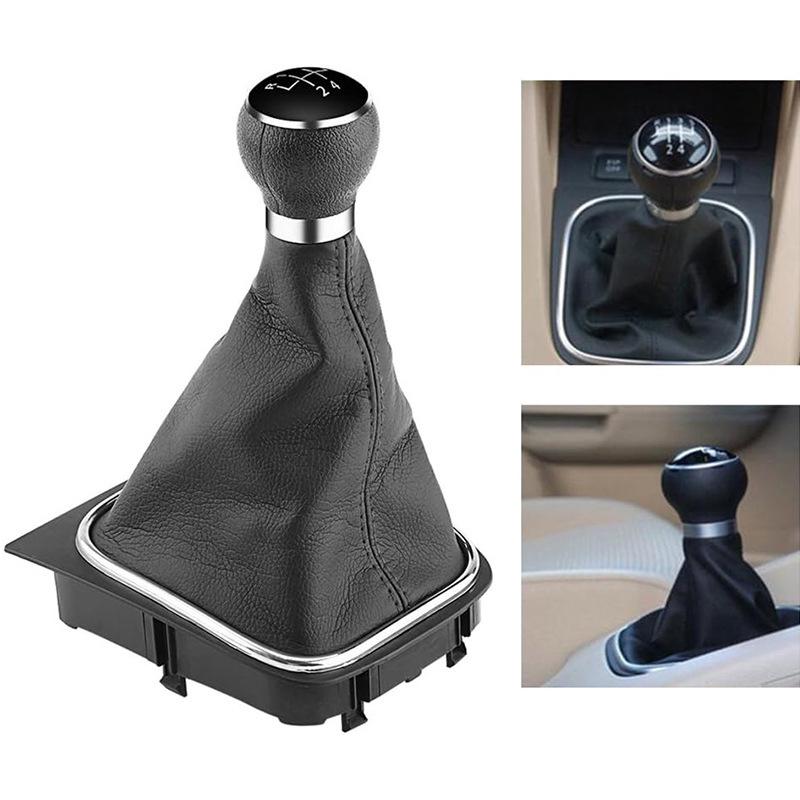 5-Speed Gear Shift Knob for Volkswagen Golf 6, MK5, MK6, Jetta 2005-2014, and Sagitar.