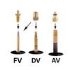 3er-Pack Universale Fahrradventile Konverter Multifunktions Fahrradpumpen Adapter Sportausrüstung
