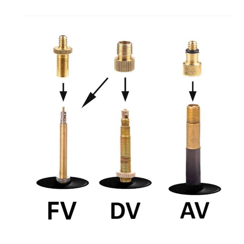 3er-Pack Universale Fahrradventile Konverter Multifunktions Fahrradpumpen Adapter Sportausrüstung