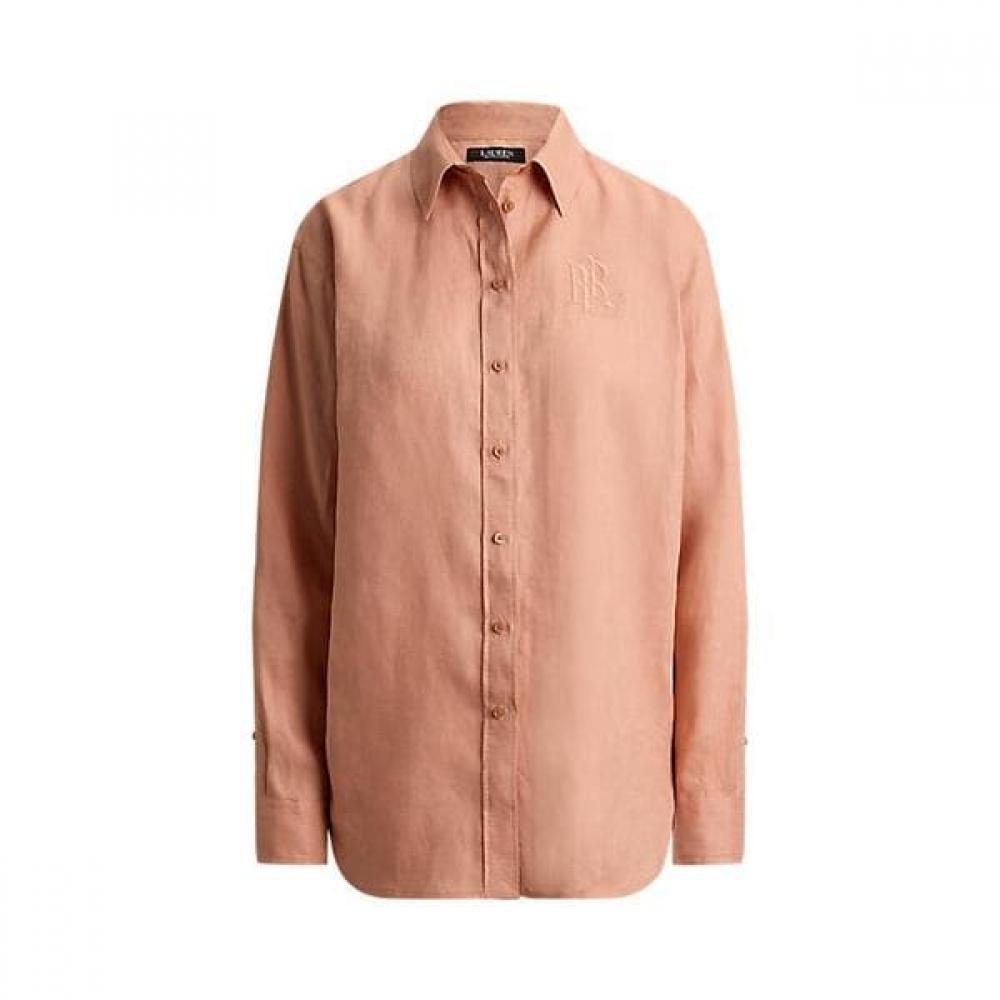 Lauren Ralph Lauren Relaxed Fit Linen Shirt Wmlrshts6820572650 XS