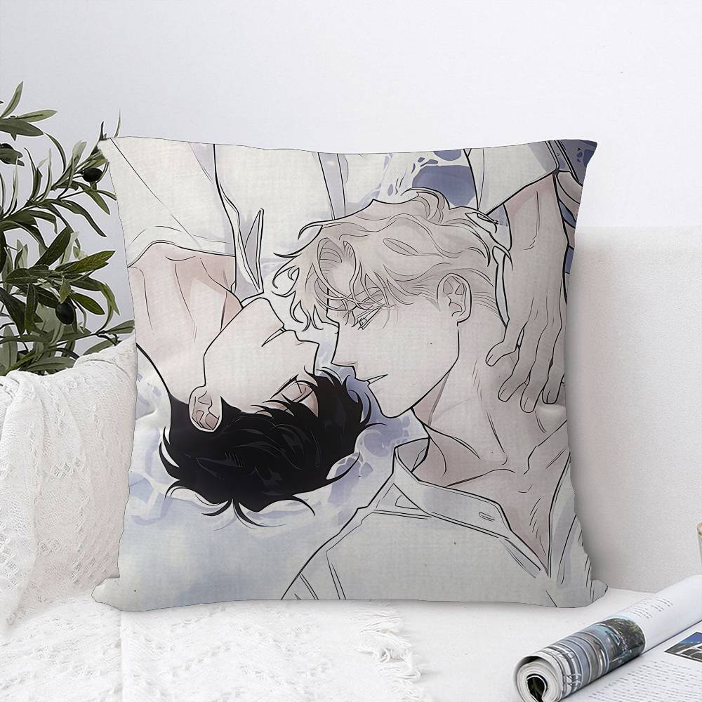 

Korean Manhwa Roses And Champagne Cushion Cover Car Throw Pillow Case For Sofa Car Christmas Gift 40x40cm 45x45cm 12x12Inch
