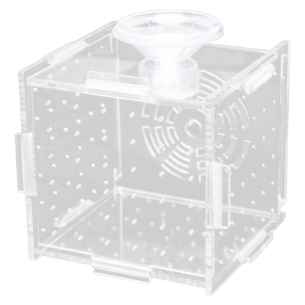 Fish Isolation Box Acrylic Fish Breeding Box Aquarium Hatchery for Baby Fishes ShrimpSingle Mini